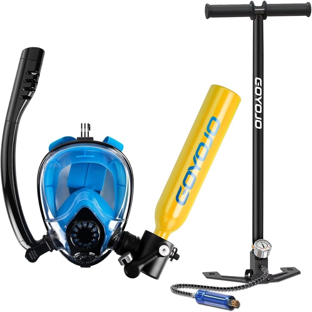 0.5L Scuba Tank Full Face Snor - огляд і ціна Snorkel Mask Full Face