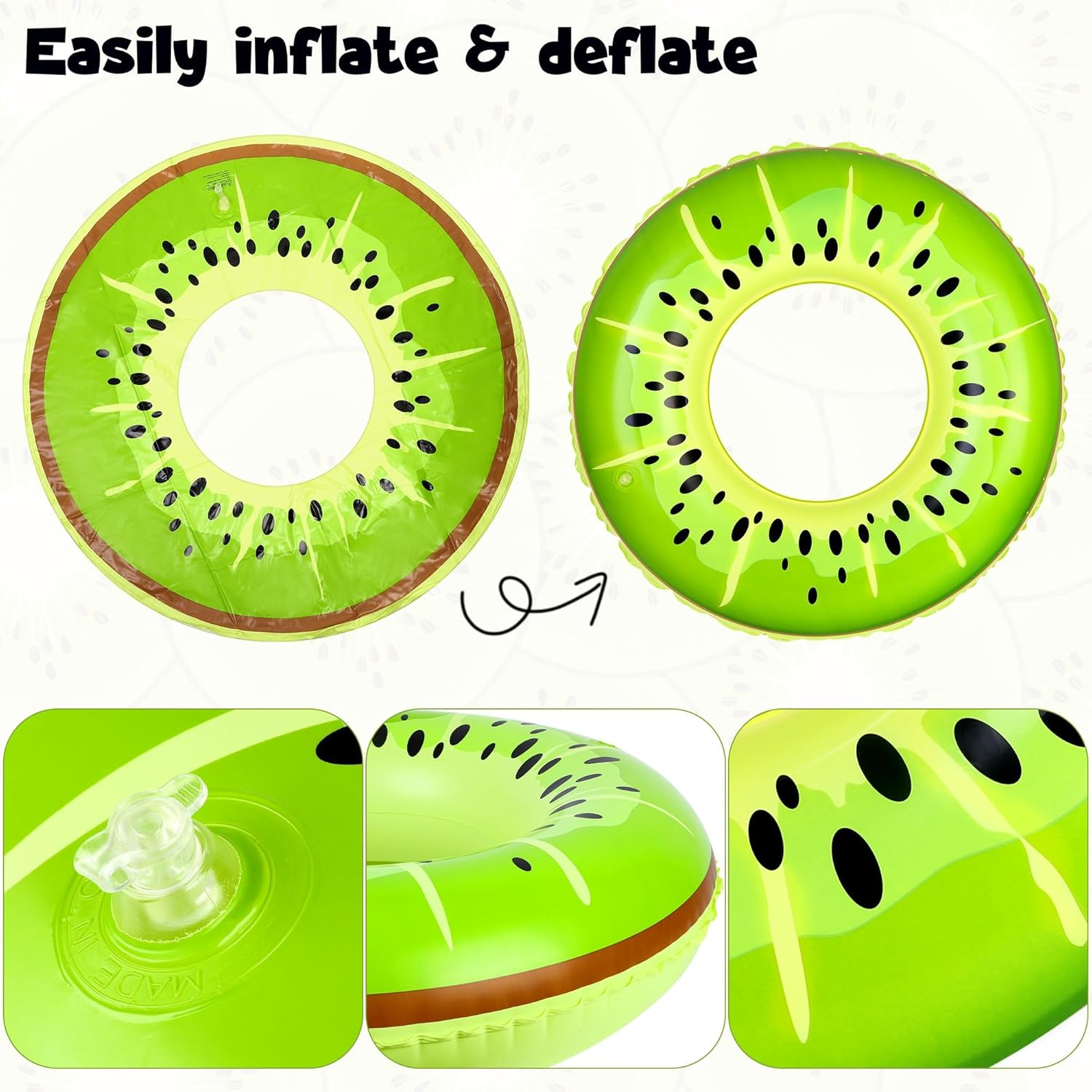 8 Pack Inflatable Pool Rings S - огляд і ціна Pool Float Ring Inflatable