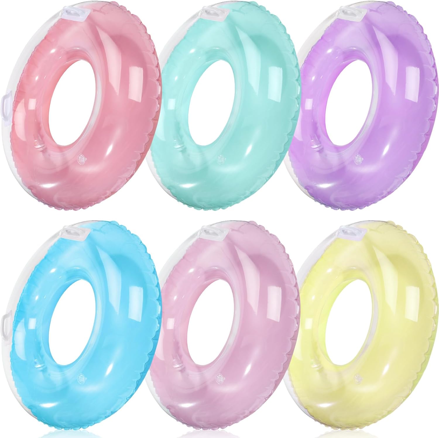 6 Pack 33'' Inflatable Pool Fl - огляд і ціна Pool Float Ring Inflatable