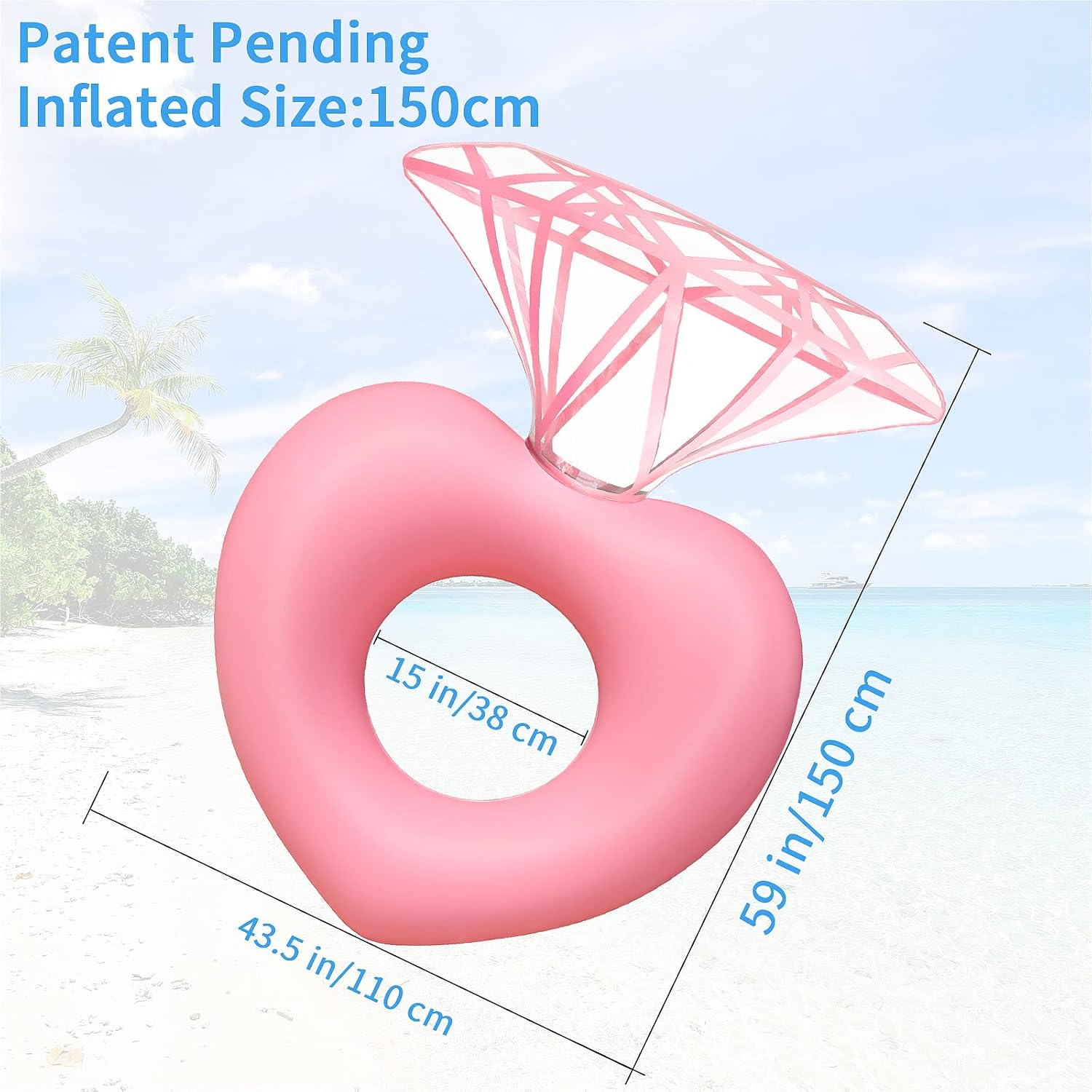 Diamond Swimming Ring Floaty P - огляд і ціна Pool Float Ring Inflatable