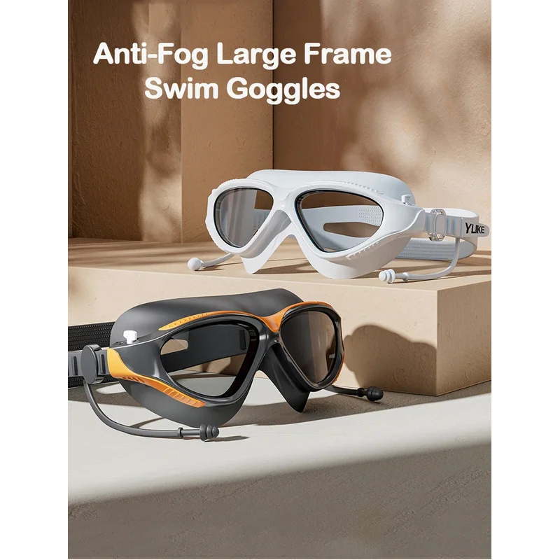 Big Frame Professional HD Anti - огляд і ціна Swim Goggles Anti Fog Uv