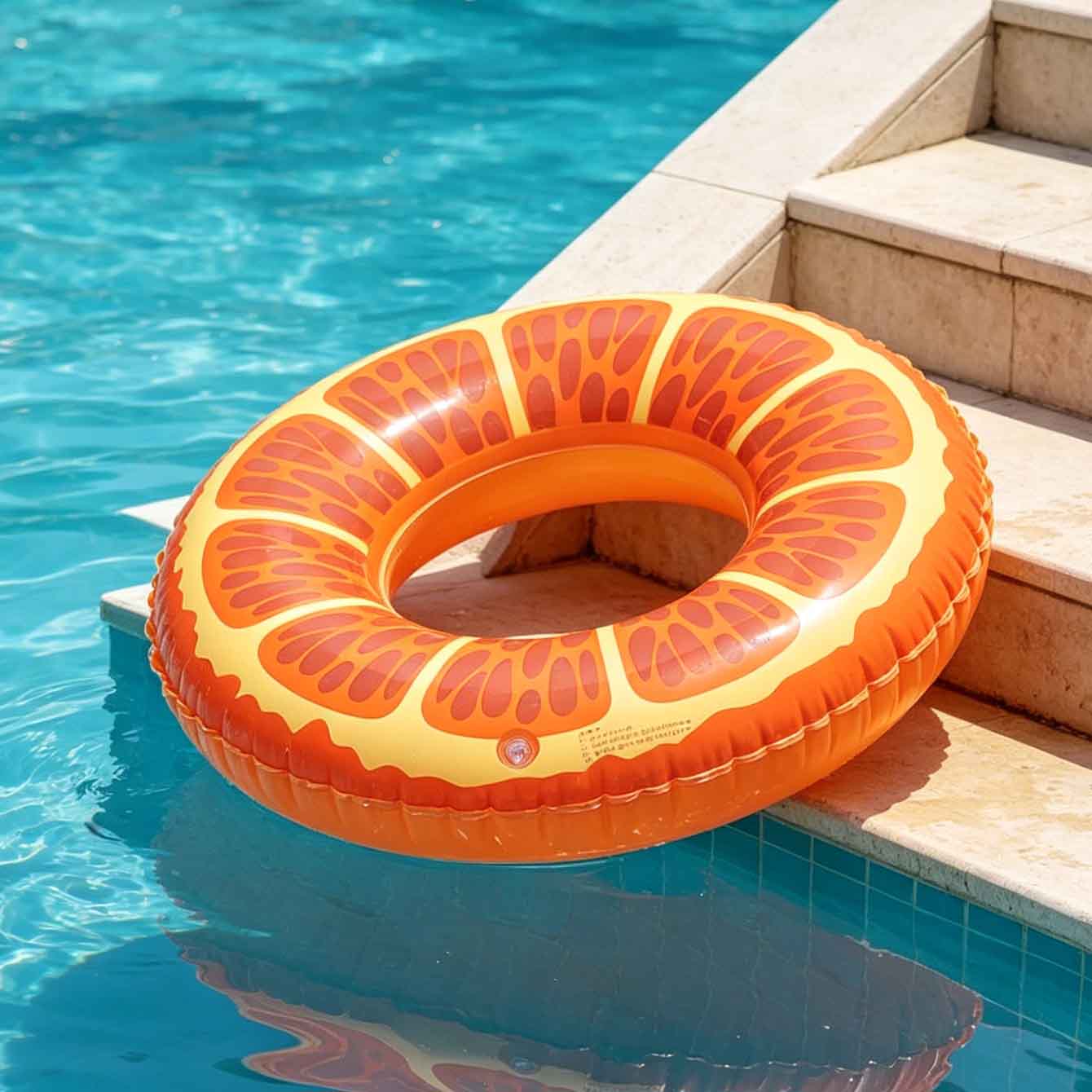 1PC Orange Slice Inflatable Sw - огляд і ціна Pool Float Ring Inflatable