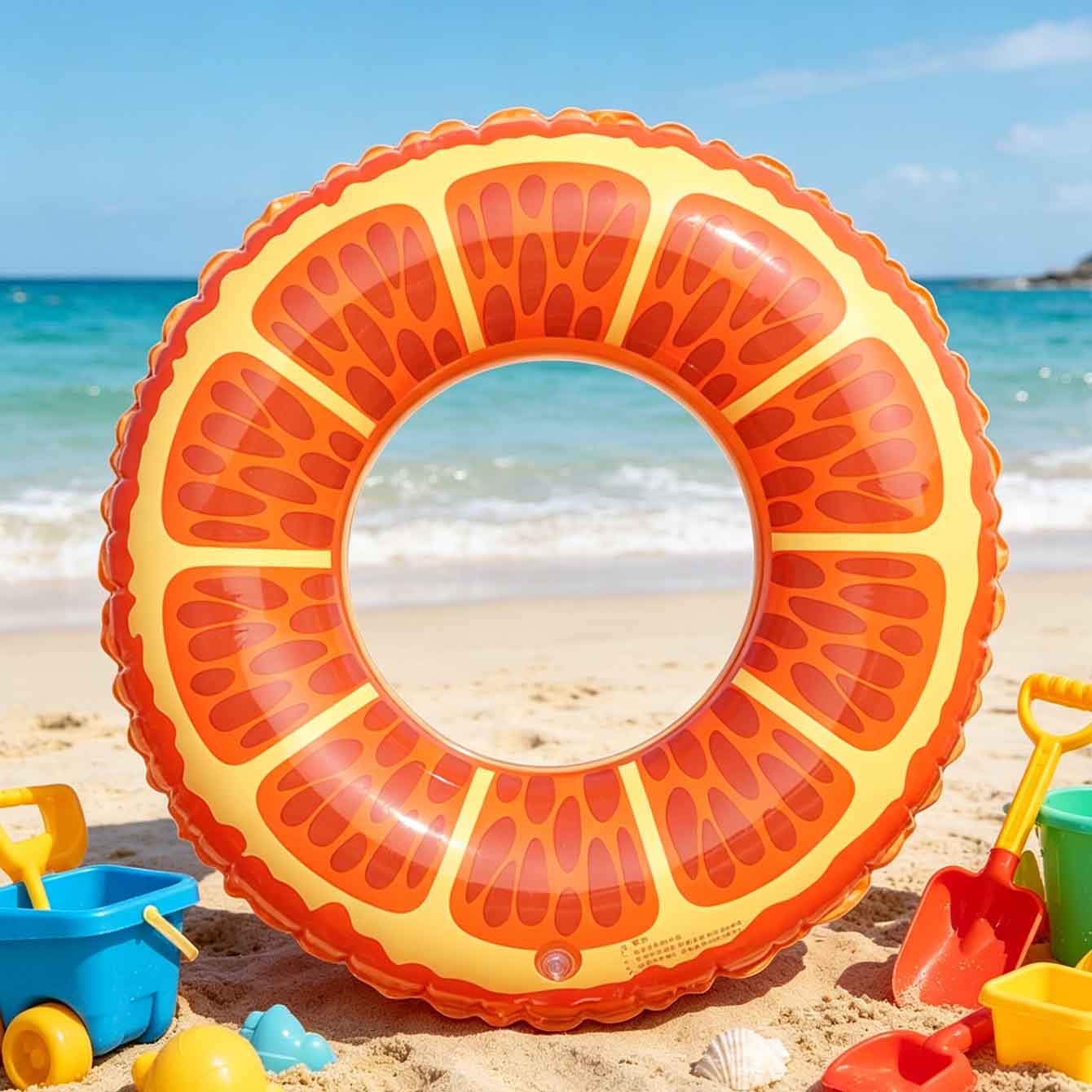 1PC Orange Slice Inflatable Sw - огляд і ціна Pool Float Ring Inflatable