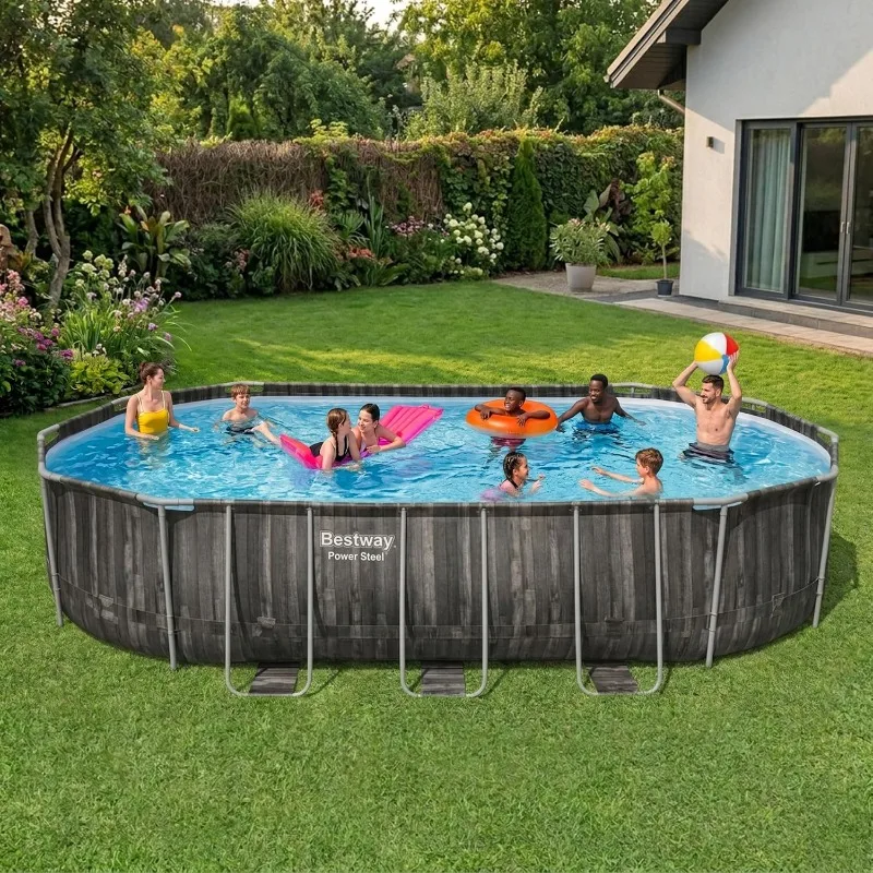 Bestway Power Steel 20’ x 12’  - огляд і ціна Pool Ladder Above Ground