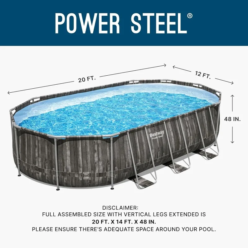 Bestway Power Steel 20’ x 12’  - огляд і ціна Pool Ladder Above Ground