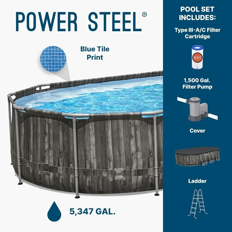 Bestway Power Steel 20’ x 12’  - огляд і ціна Pool Ladder Above Ground