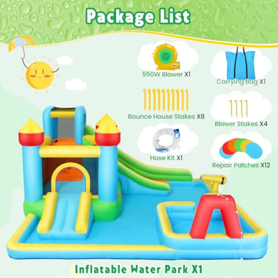 Outdoor/Indoor Bounce House Wa - огляд і ціна Water Slide Inflatable