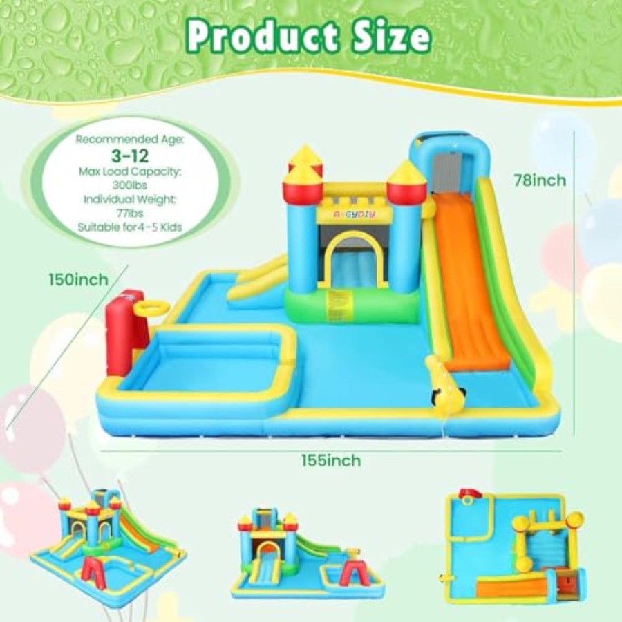 Outdoor/Indoor Bounce House Wa - огляд і ціна Water Slide Inflatable