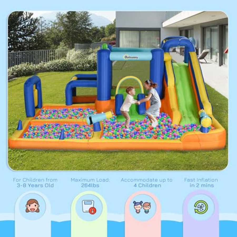 inflatable water slide 7-in-1  - огляд і ціна Water Slide Inflatable