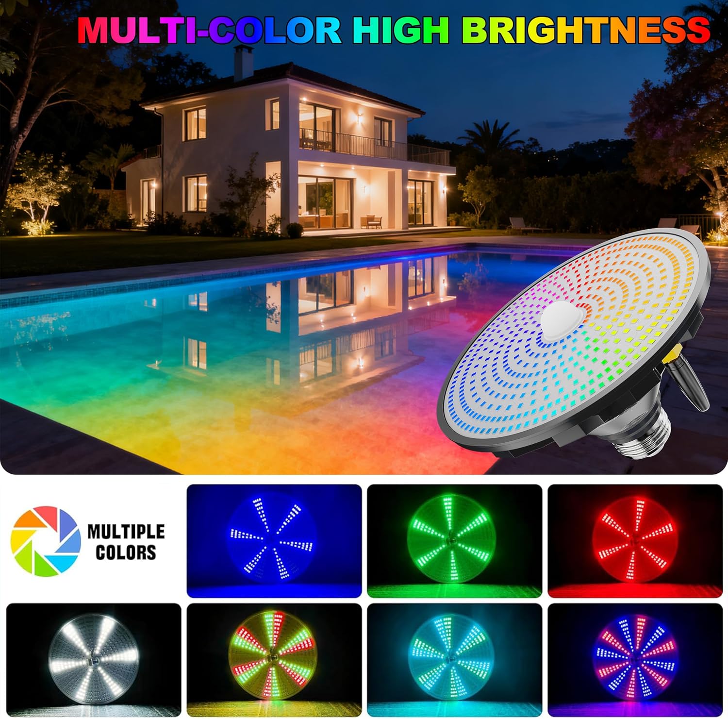 Solar Pool Lights All Season M - огляд і ціна Pool Light Solar Rechargeable
