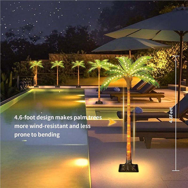 ABRW-Solar Palm Tree Lights Wi - огляд і ціна Pool Light Solar Rechargeable