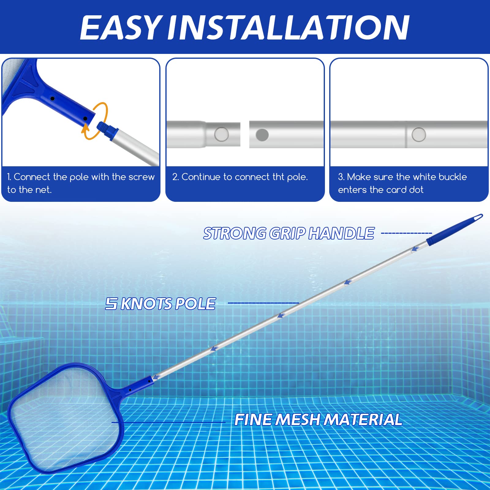 Swimming Pool Leaf Skimmer Net - огляд і ціна Pool Skimmer Net