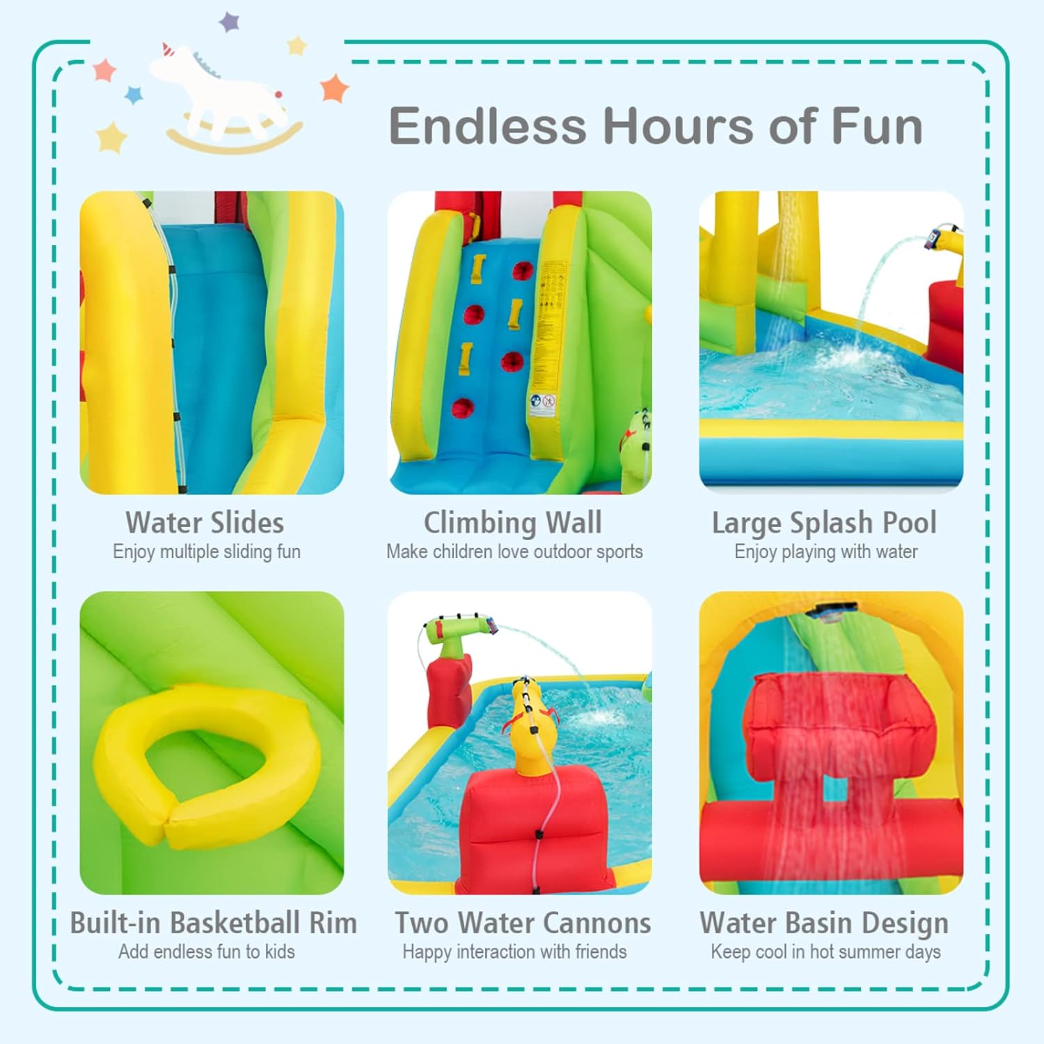 Mega Inflatable Water Park Bou - огляд і ціна Water Slide Inflatable