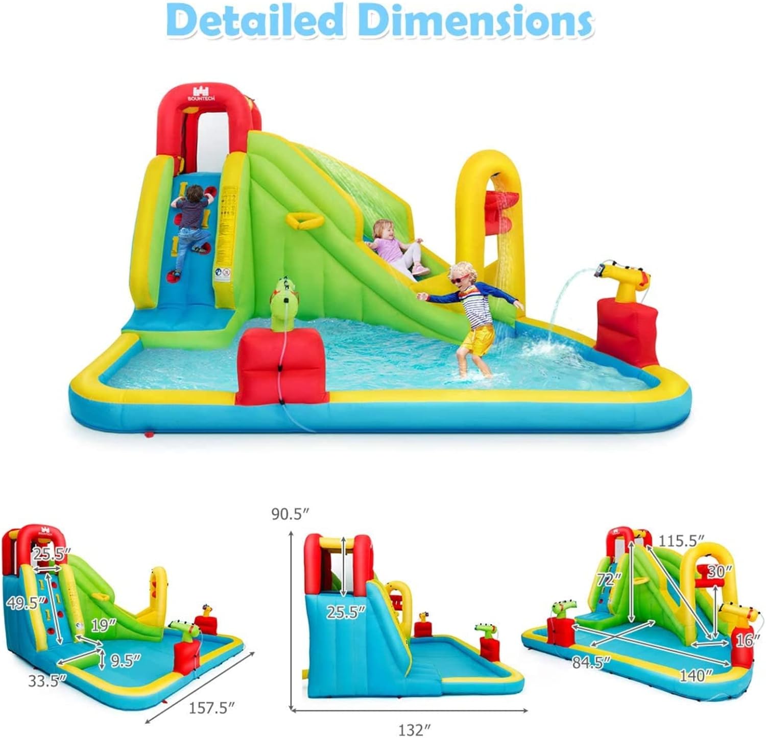 Mega Inflatable Water Park Bou - огляд і ціна Water Slide Inflatable