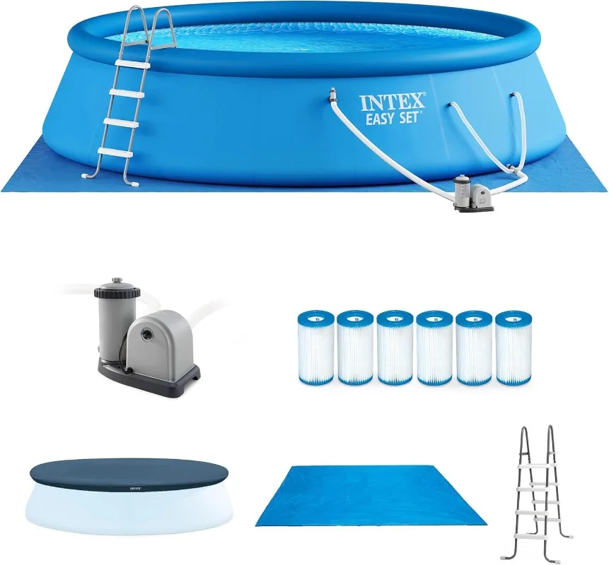 Intex Easy Set 18 Foot by 48 I - огляд і ціна Pool Ladder Above Ground