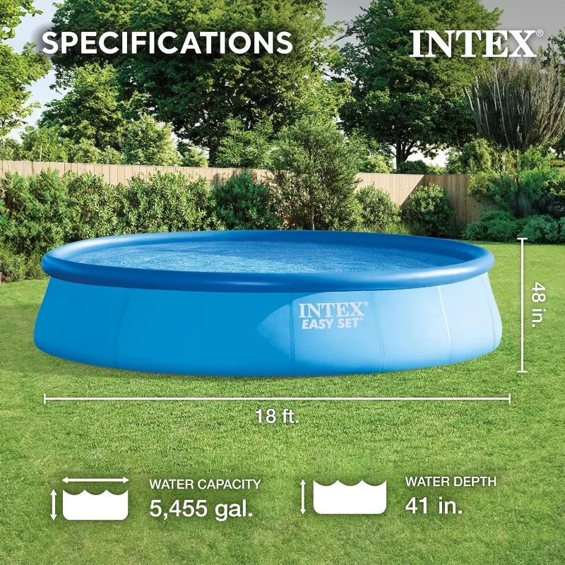 Intex Easy Set 18 Foot by 48 I - огляд і ціна Pool Ladder Above Ground