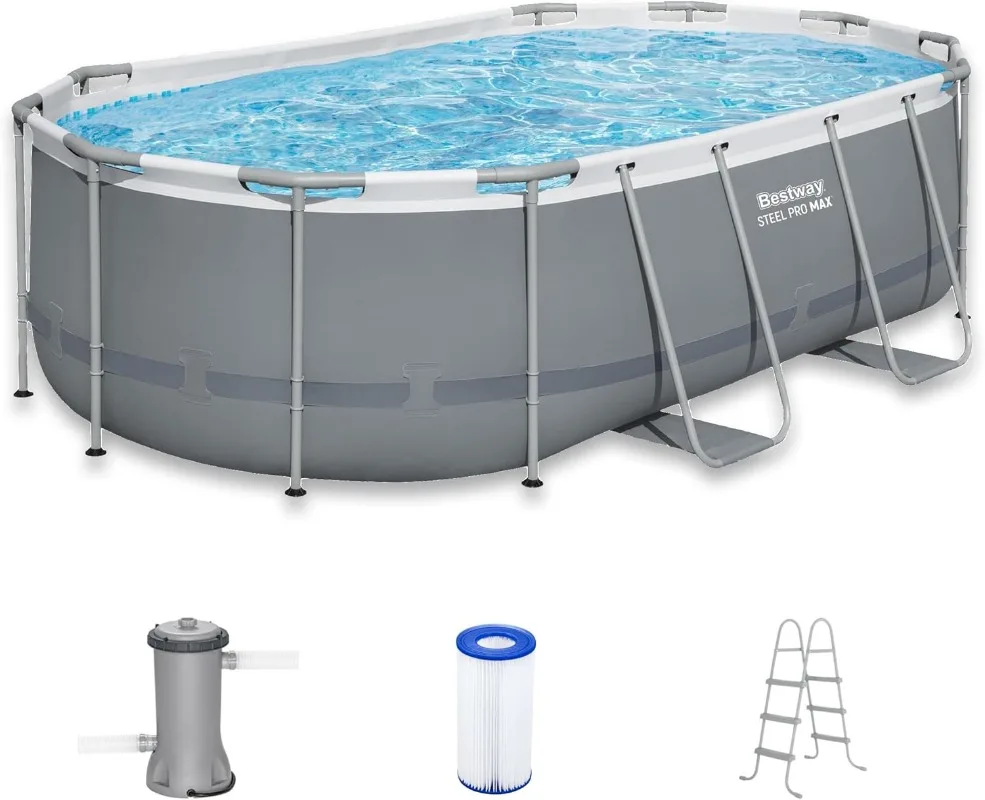 Bestway Steel Pro MAX 14' x 8' - огляд і ціна Pool Ladder Above Ground