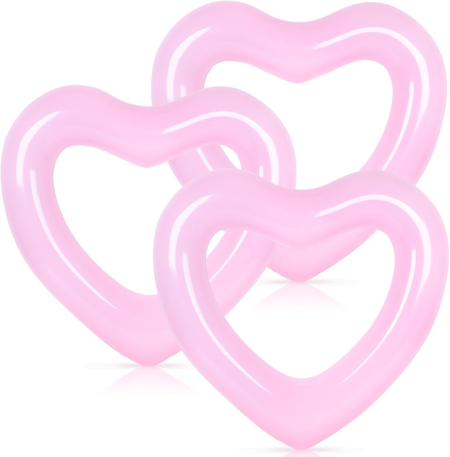 3Pcs Inflatable Heart Pool Flo - огляд і ціна Pool Float Ring Inflatable