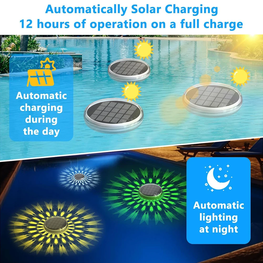 Nice Solar Rechargeable Floati - огляд і ціна Pool Light Solar Rechargeable