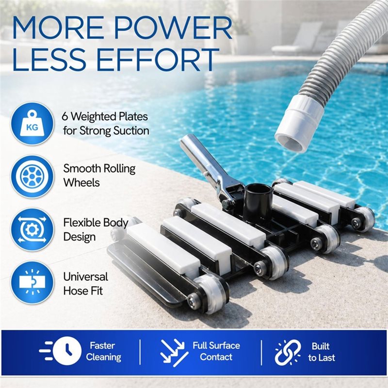 A64T Manual Pool Vacuum Head,  - огляд і ціна Pool Vacuum Manual