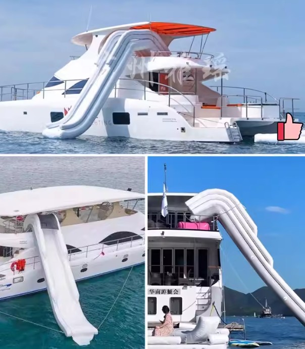 Inflatable water yacht slide b - огляд і ціна Water Slide Inflatable