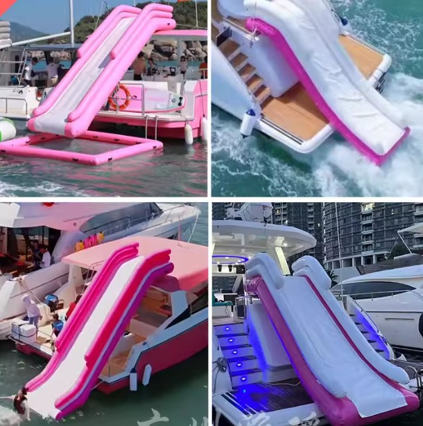 Inflatable water yacht slide b - огляд і ціна Water Slide Inflatable