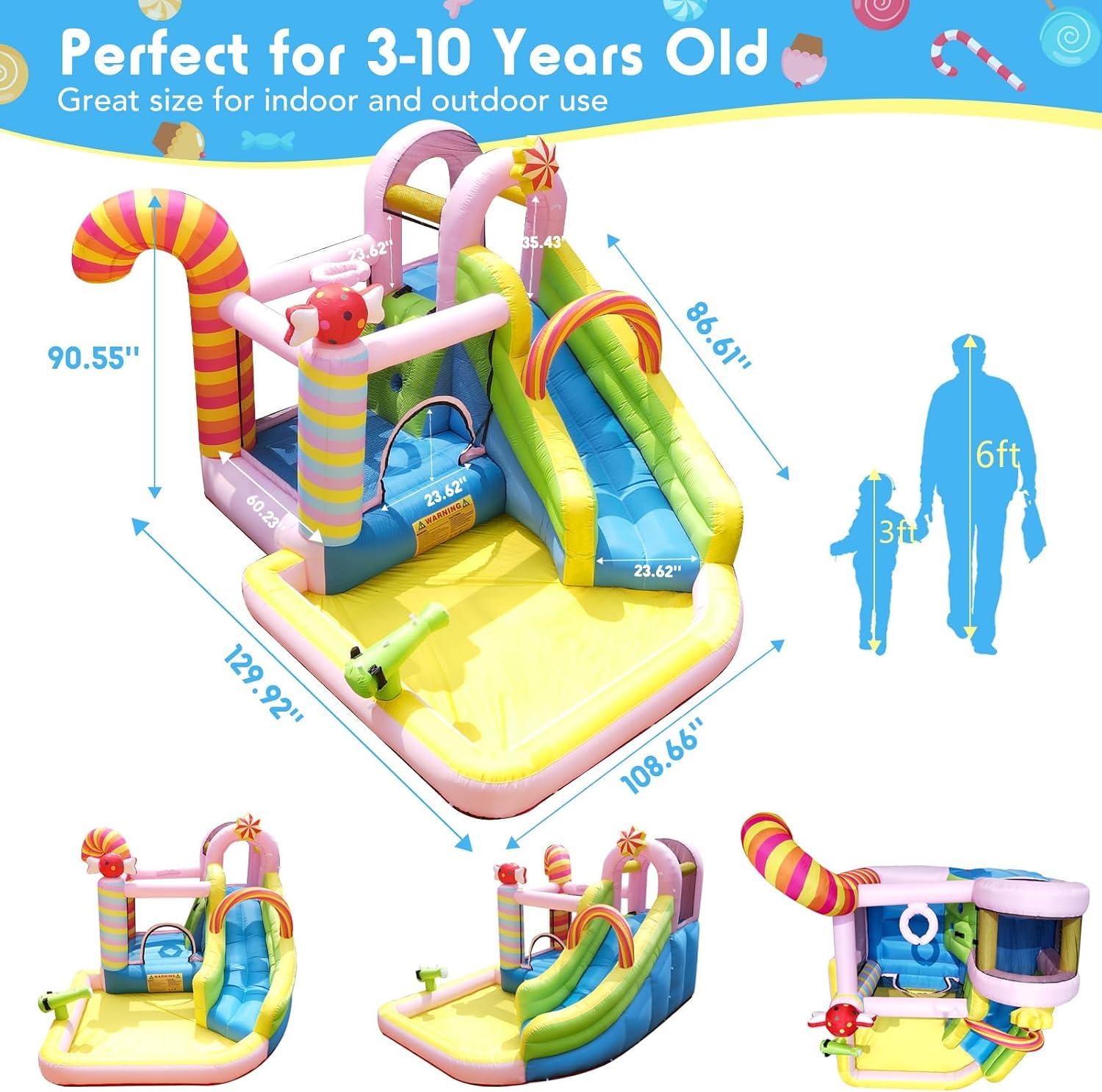 Inflatable Bounce House for Bi - огляд і ціна Water Slide Inflatable