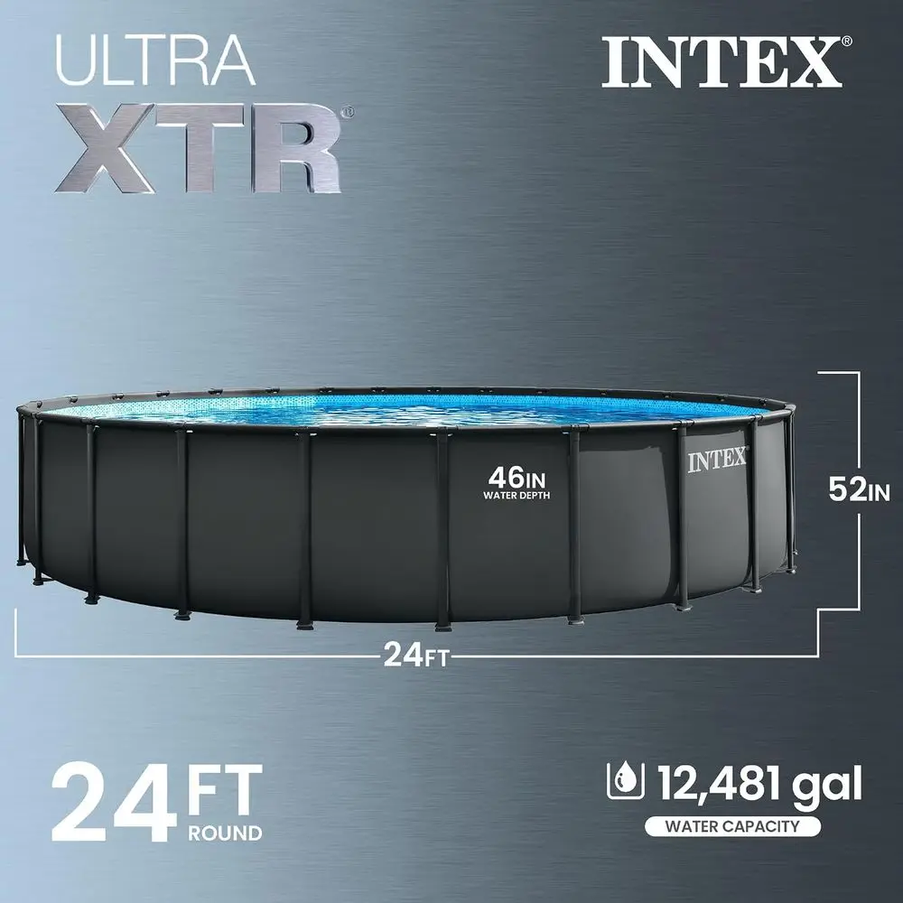 Round 24 ft x 52 in Above Grou - огляд і ціна Pool Ladder Above Ground
